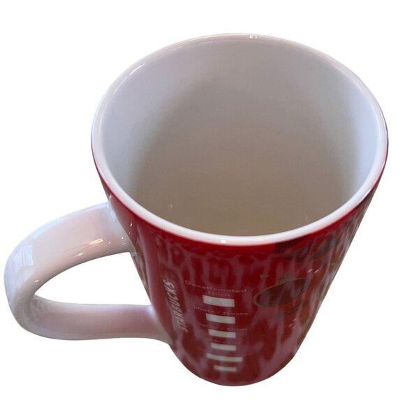 Starbucks Red Holiday Mug Set Small & Tall Christmas RED WHT GLD Holly Berries - Picture 9 of 11